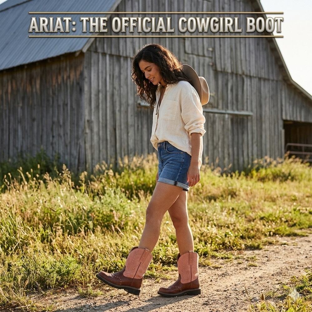 Ariat Women's Fatbaby Gem Western Boots - Size 7.5